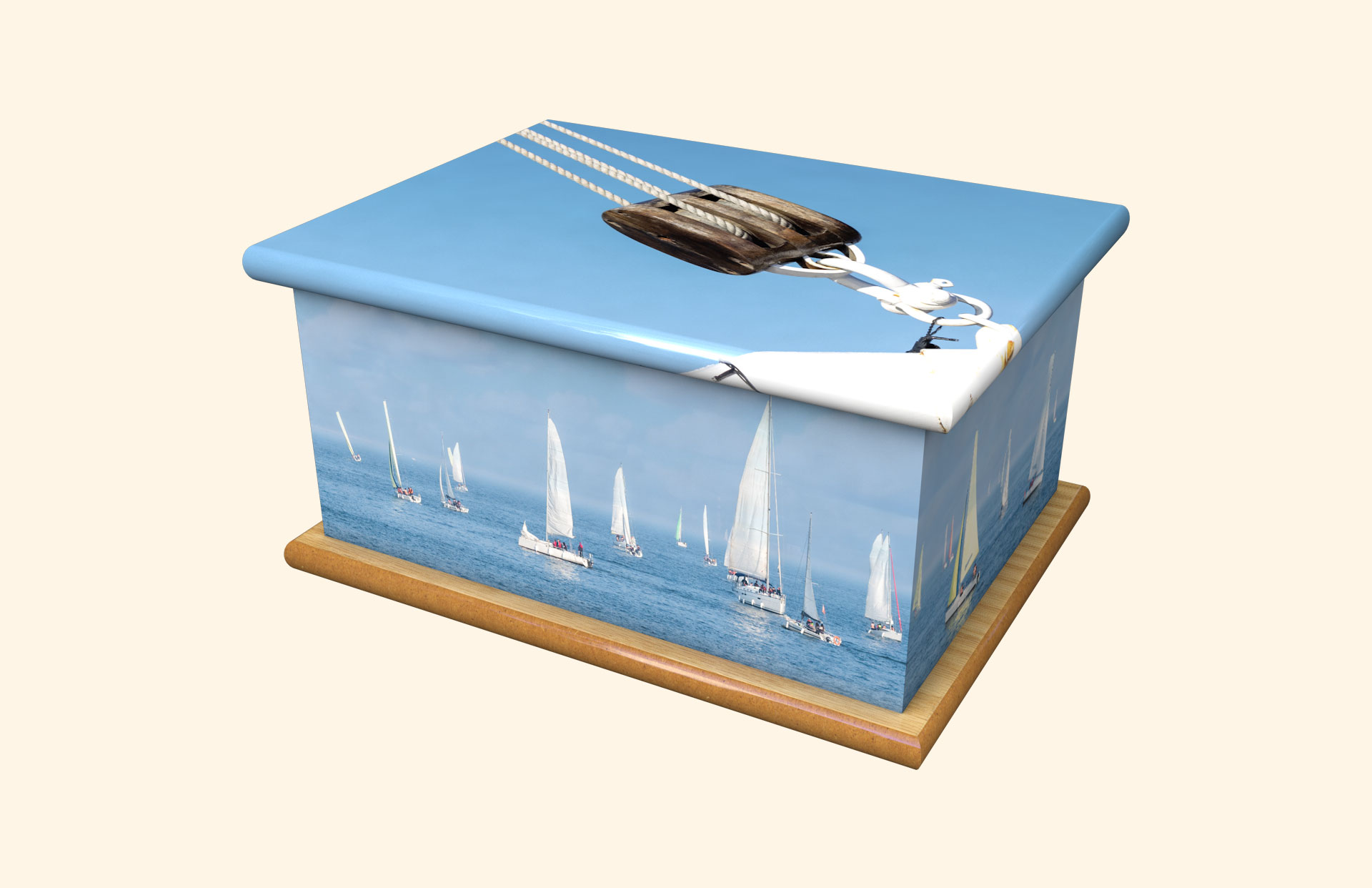 The Race adult ashes casket